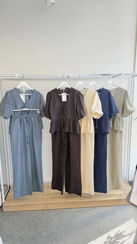 طقم صيفي اكمام فلو