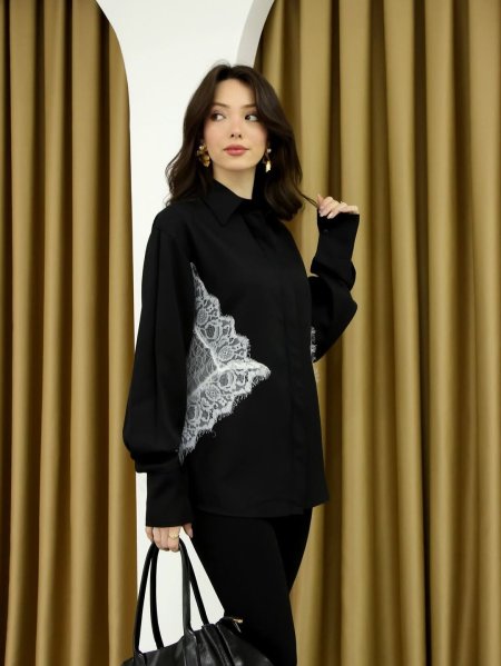 قميص مع دانتيل