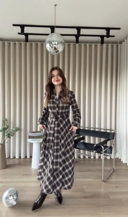 فستان كاروه 🤎💙