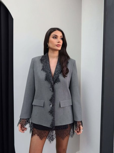 جاكيت دانتيل رسمي 🖤