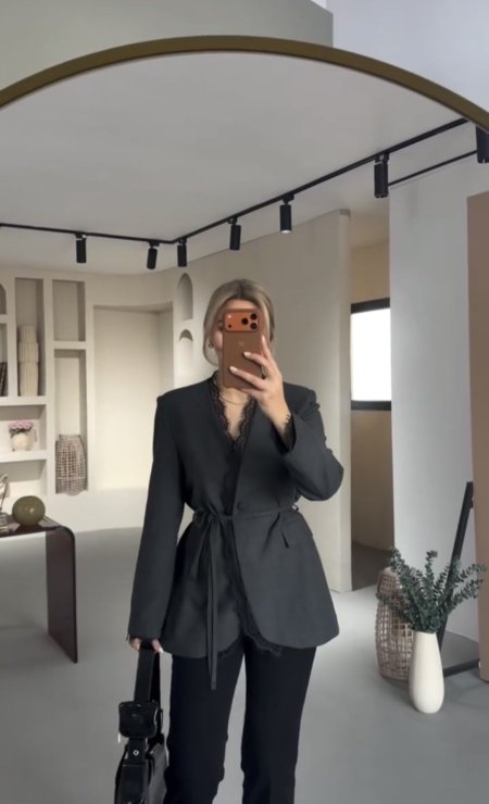 جاكيت دانتيل رسمي 🖤