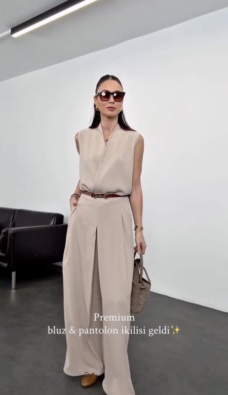 طقم ڤيست صيفي انيق ومريح