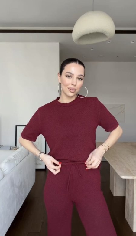 طقم نص كم ربيعي صيفي