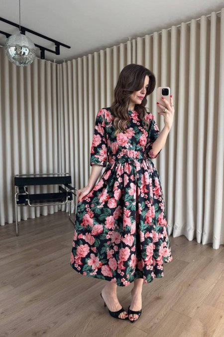 فستان مورد انيق