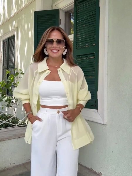 قميص واسع صيفي