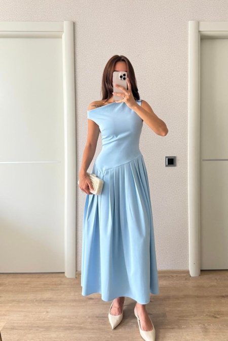 فستان صيفي off shoulder 