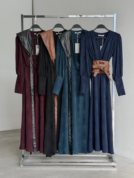 فستان صيفي انيق وفخم مع زنار