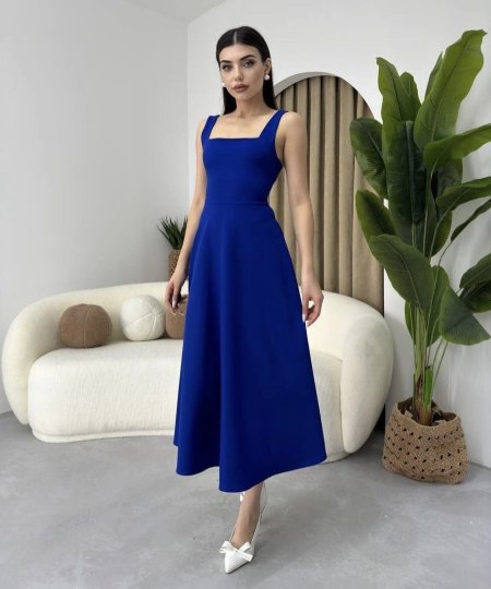 Chic Blue Dress🌸💙