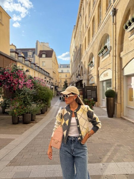 جاكيت صوف كاروهات