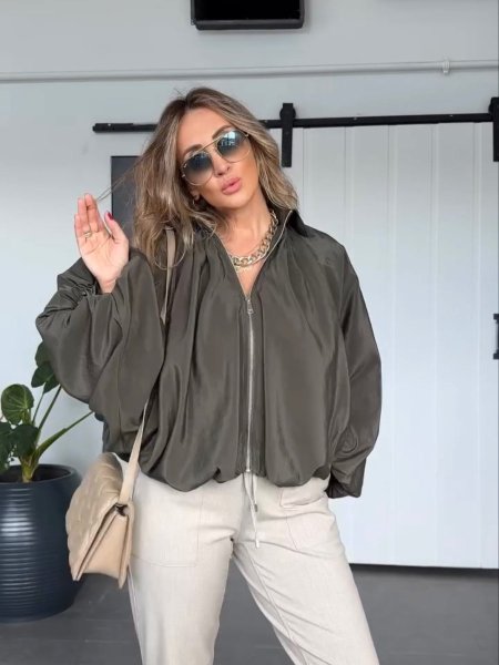 Buffed Leather Bomber