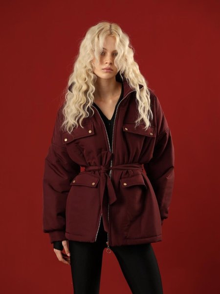 سترة نفخ شتوية بجيوب