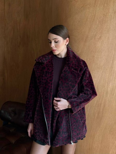 جاكيت فرو مونومار تقيل مع سحاب