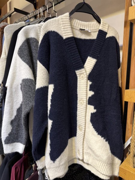 معطف صوف مع زر